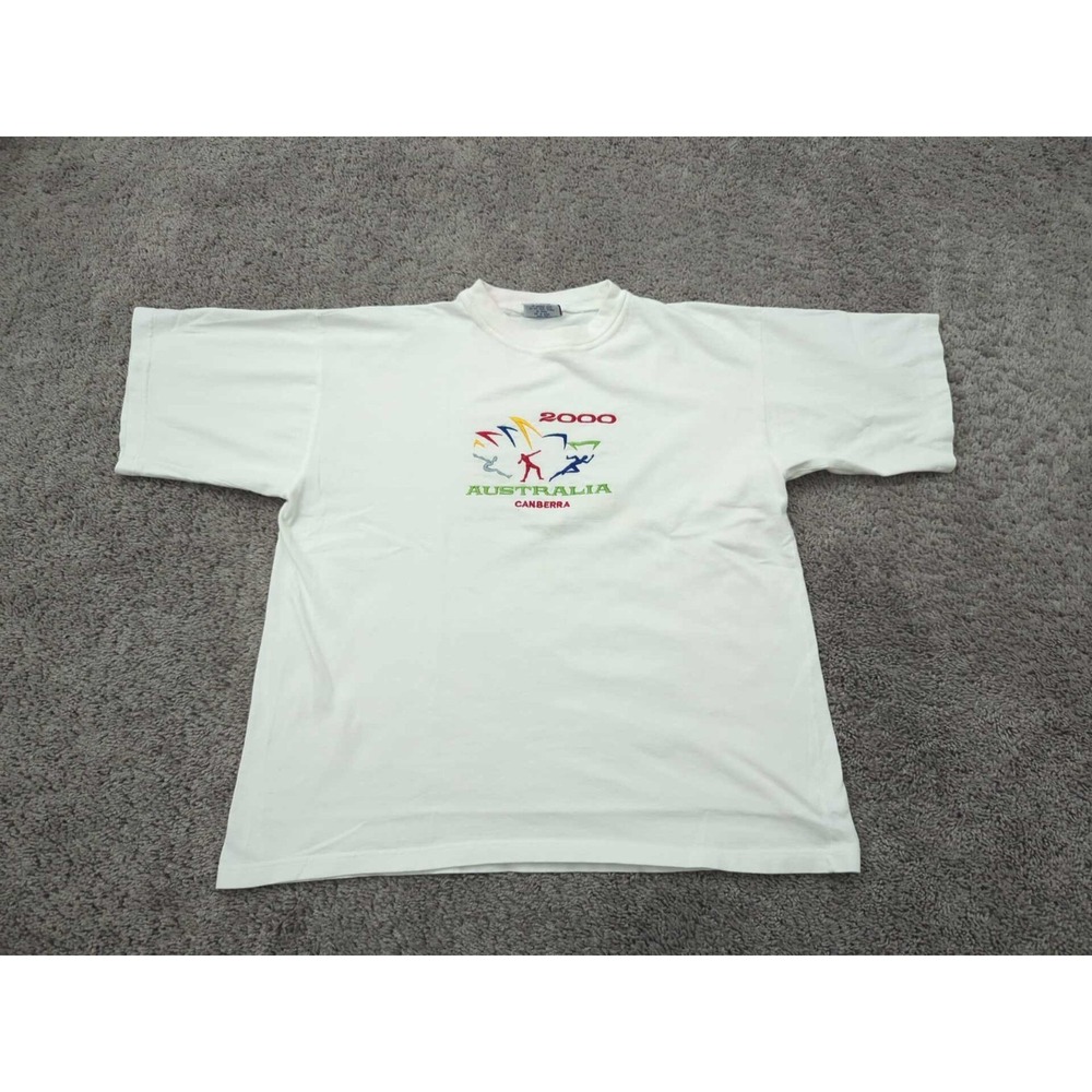 Vintage 2000 Olympics Canberra Austrialia T Shirt Mens Large